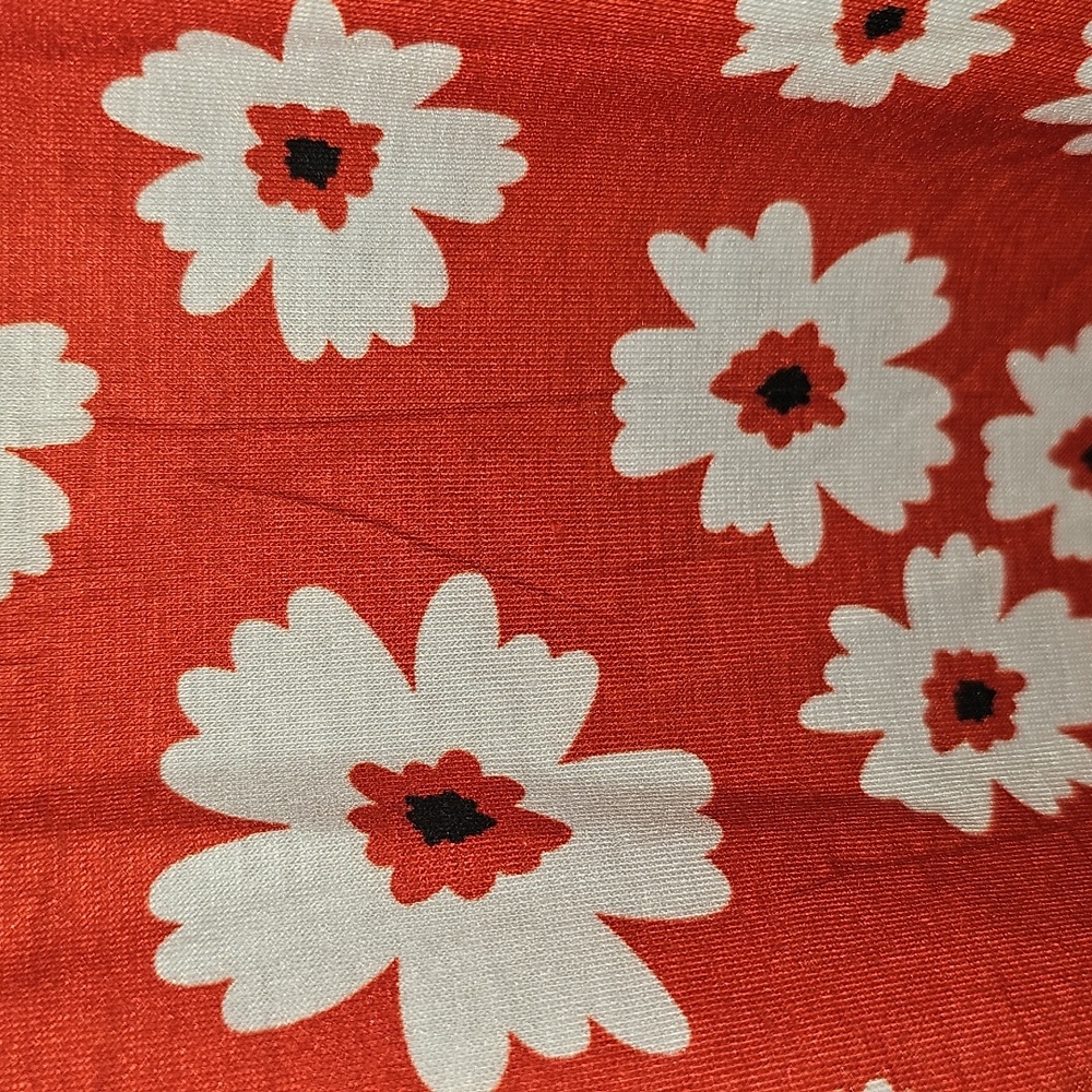 Red Floral Dress Size Small V Neck, Ruffle Sleeves, Pockets NWOT - Picture 5 of 12